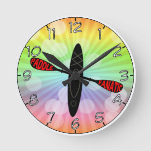 HORLOGE RONDE FANATIQUE DE PALETTE - LOGO DE KAYAK