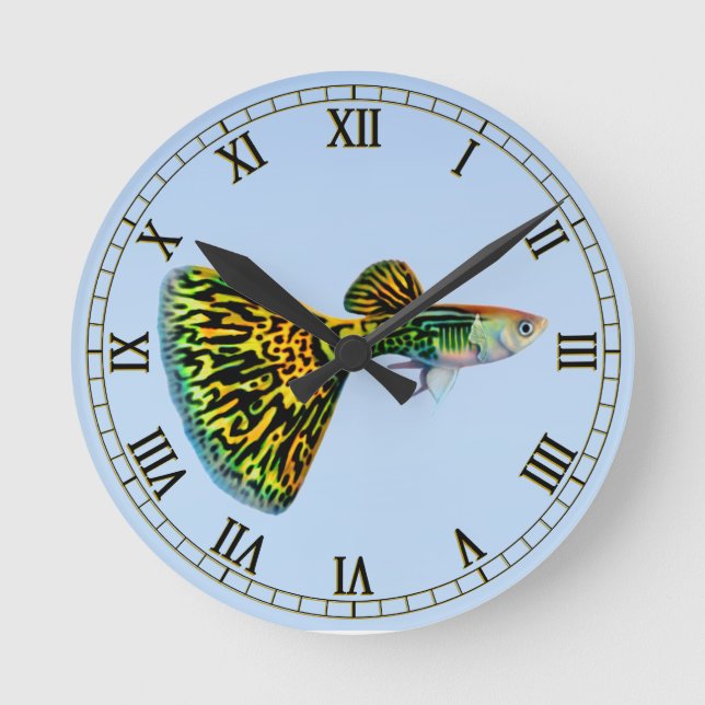 Horloge Ronde Fancy Fantail Snakeskin (Recto)