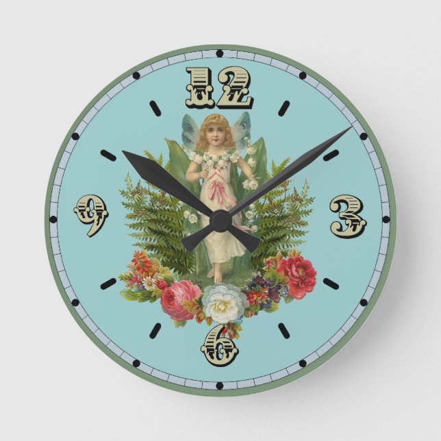 Horloge Ronde Fée de bois (Recto)