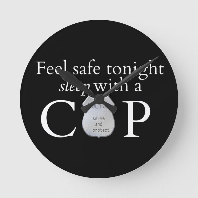 Horloge Ronde Feel safe tonight ! (Recto)