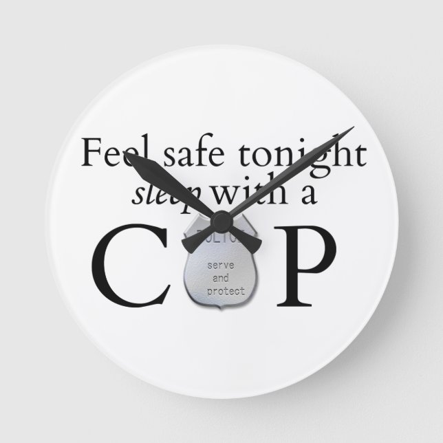 Horloge Ronde Feel safe tonight ! (Recto)