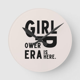 Horloge Ronde Feministe de l'ère du pouvoir féminin