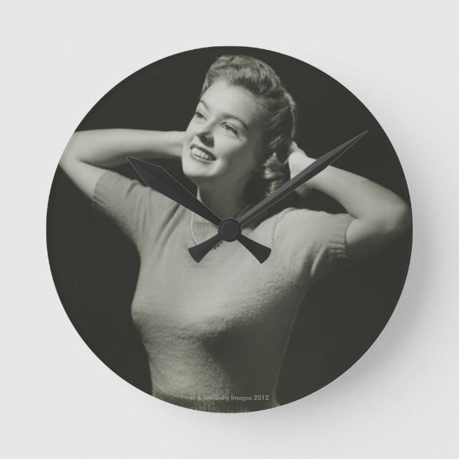 Horloge Ronde Femme Relaxante (Recto)