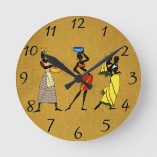Horloge Ronde Femmes d'Afrique