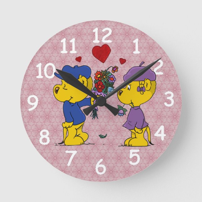 Horloge ronde Ferald et Sahsha Ferret (Recto)