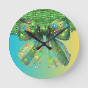 Horloge Ronde Fête de Noël Joyeux Joyeux Joyeux Joyeux Jeu de No