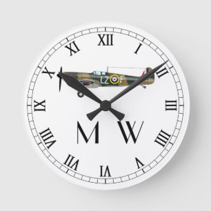 Horloge Ronde Feu Monogramme