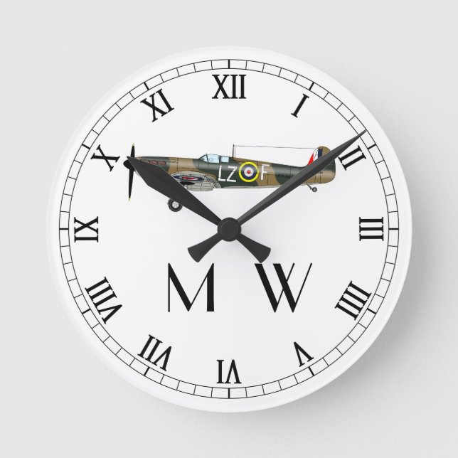 Horloge Ronde Feu | Monogramme (Recto)
