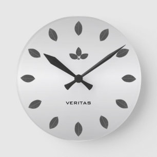 Horloge Ronde Feuilles élégantes de laurier