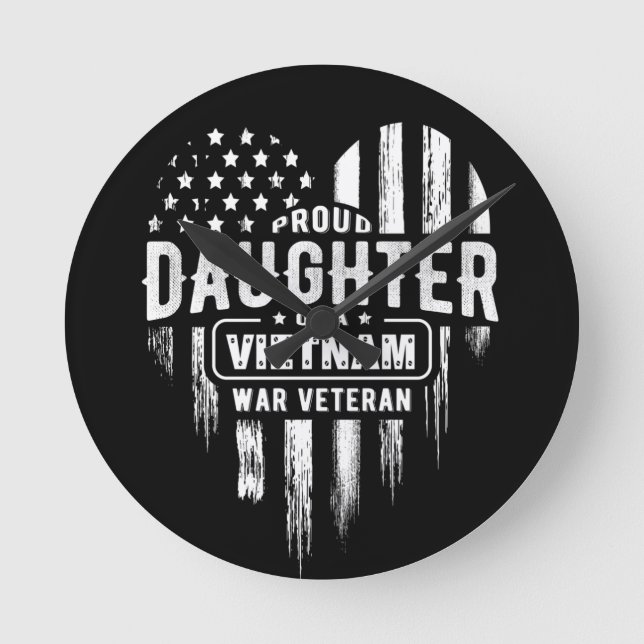 Horloge Ronde Fier fille Vietnam Vet Papa (Recto)