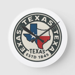Horloge Ronde fierté de l'État du Texas