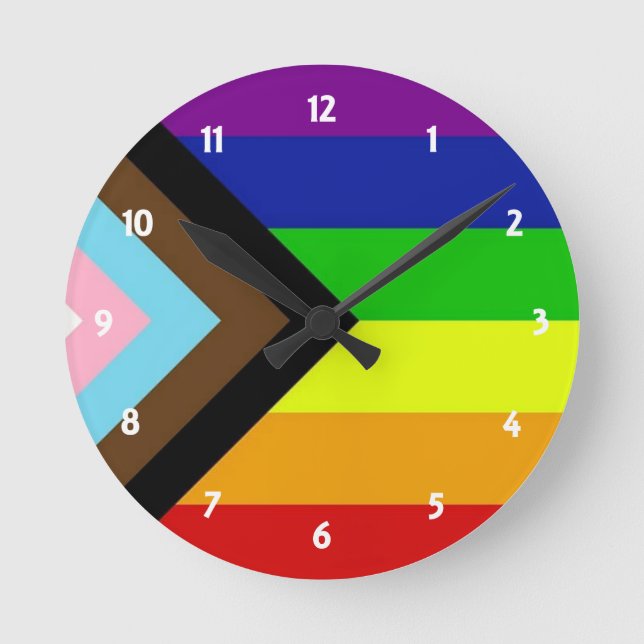 Horloge Ronde Fierté LGBTQ+ (Recto)