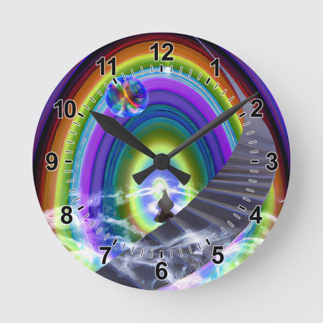 Horloge Ronde Figure de mystère au Stargate interdimensionnel (Recto)