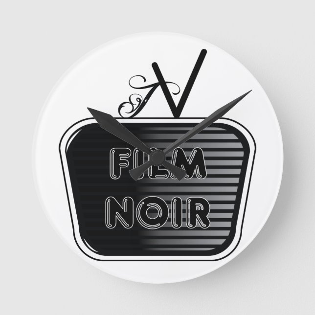 Horloge Ronde Film Noir (Recto)