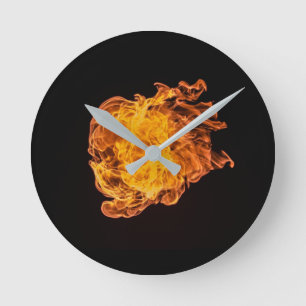 Horloge Ronde Fireball clock