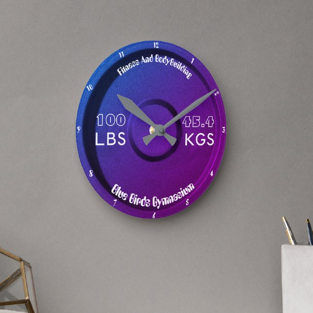 Horloge Ronde Fitness Et Bodybuilding Gymnasium 100LBS/45.4KGS (Créateur téléchargé)