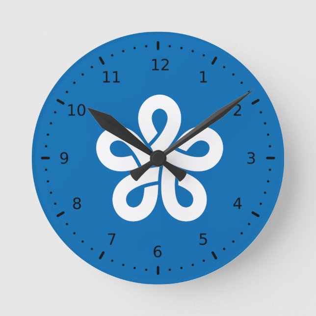 Horloge Ronde Flag of Fukuoka Prefecture, Japan (Recto)