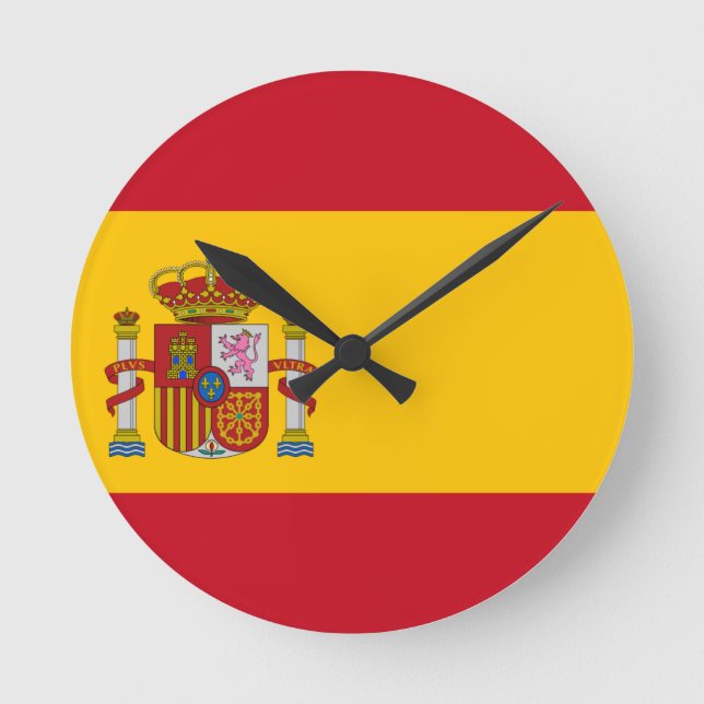 Horloge Ronde Flag of Spain - Bandera (Recto)