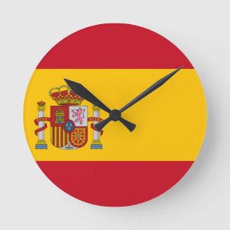 Horloge Ronde Flag of Spain - Bandera