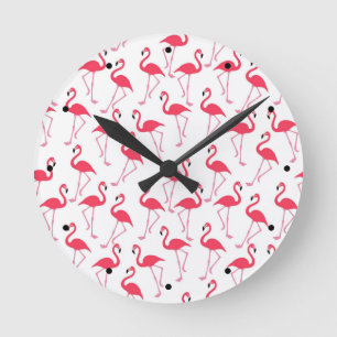 Horloge Ronde flamants Flimingos