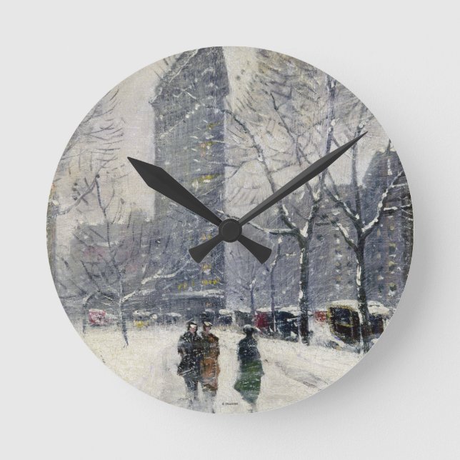 HORLOGE RONDE FLATIRON CONSTRUISANT NEW YORK CITY (Recto)