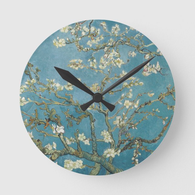 Horloge Ronde Fleur d'amandes de Vincent van Gogh (1890) (Recto)