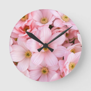 Horloge Ronde fleurs