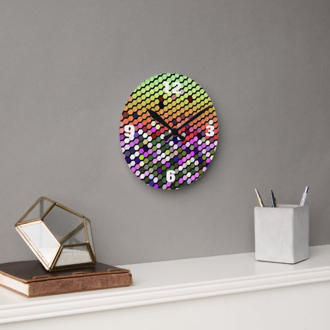 HORLOGE RONDE FLEURS SAUVAGES (Bureau)
