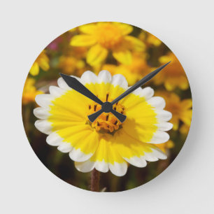 Horloge Ronde Fleurs sauvages Tidy Tip