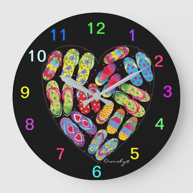 Horloge Ronde Flip-Flop-Horloge grande (Recto)