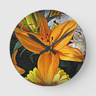 Horloge Ronde Flower clock