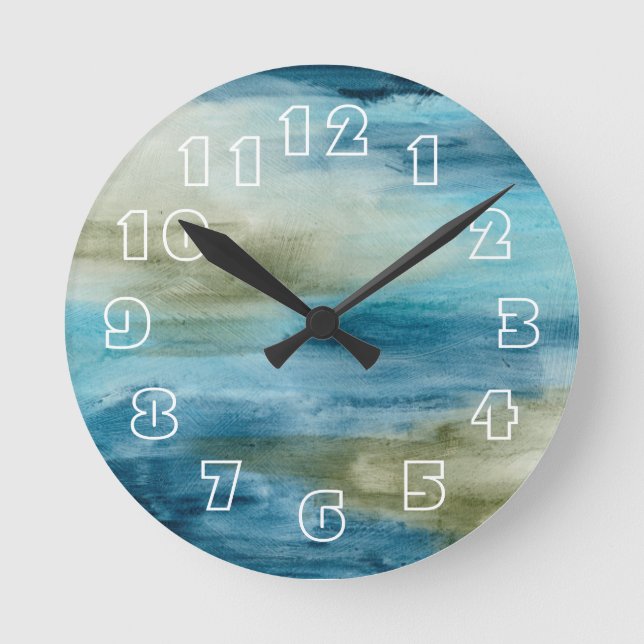 Horloge Ronde Flux océanique II (Recto)