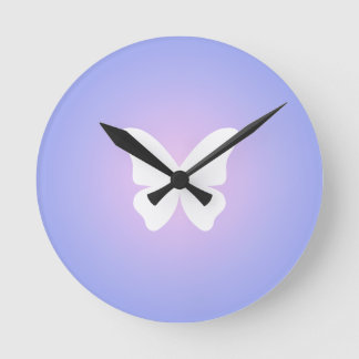 Horloge Ronde Flux papillon éthéré