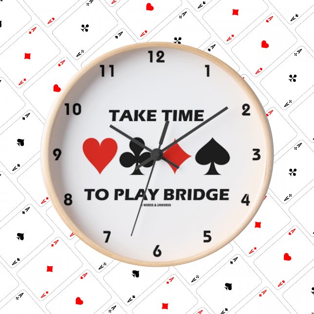 Horloge Ronde Four-Card (Créateur téléchargé)