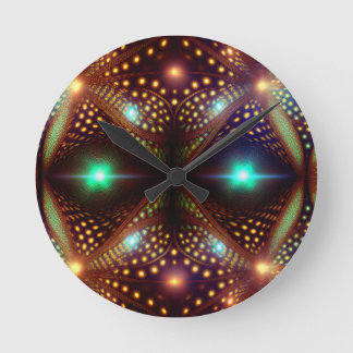 Horloge Ronde Fractale de Mandelbrot Fantastique