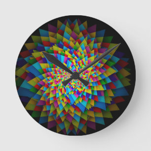 Horloge Ronde Fractale en spirale