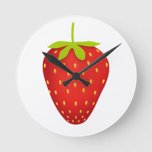 Horloge Ronde Fraise