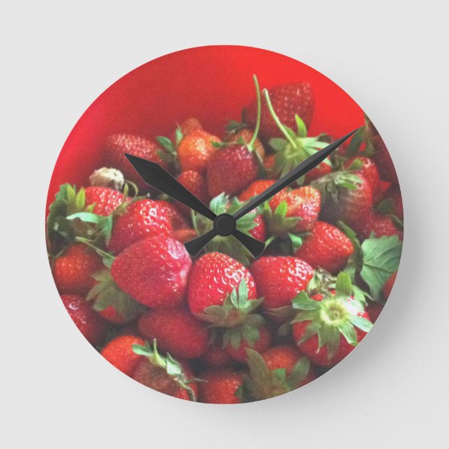 Horloge Ronde Fraises (Recto)