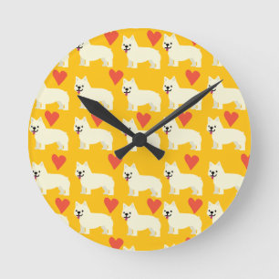 Horloge Ronde Frenchie Lover