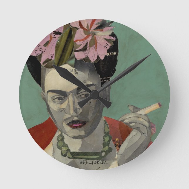 Horloge Ronde Frida Kahlo par Garcia Villegas (Recto)
