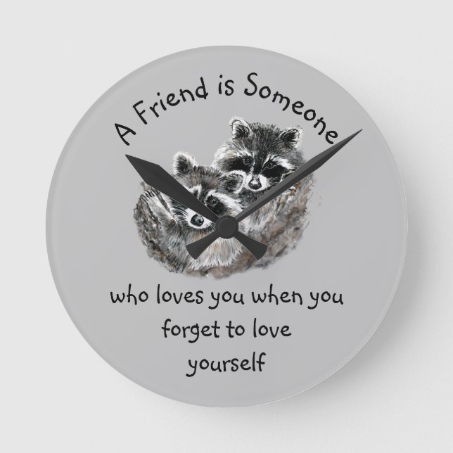 Horloge Ronde Friend Loves (Recto)