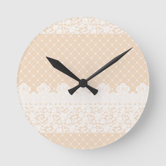 Horloge Ronde Frontière de dentelle (Recto)