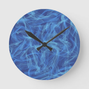 Horloge Ronde Fumée bleue