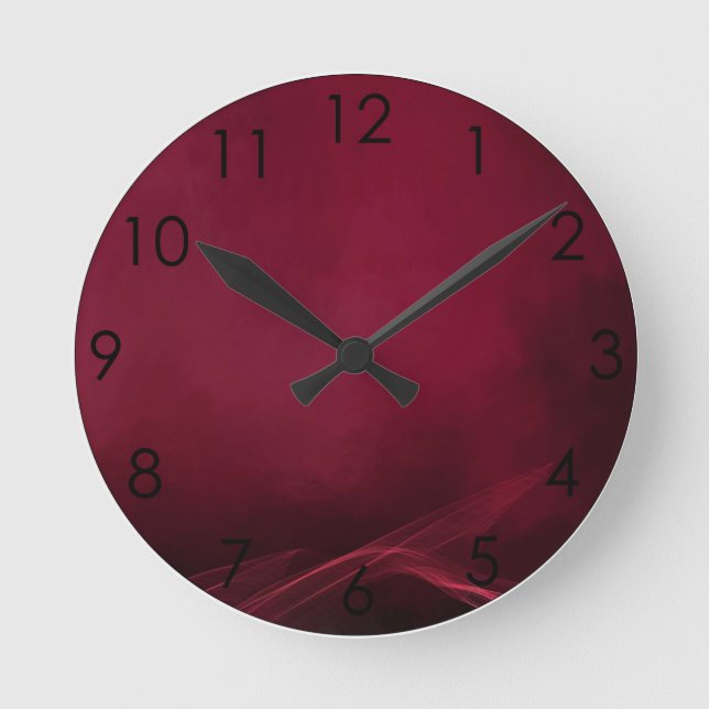 Horloge Ronde Fumée brouillard brouillard brouillard de Bourgogn (Recto)