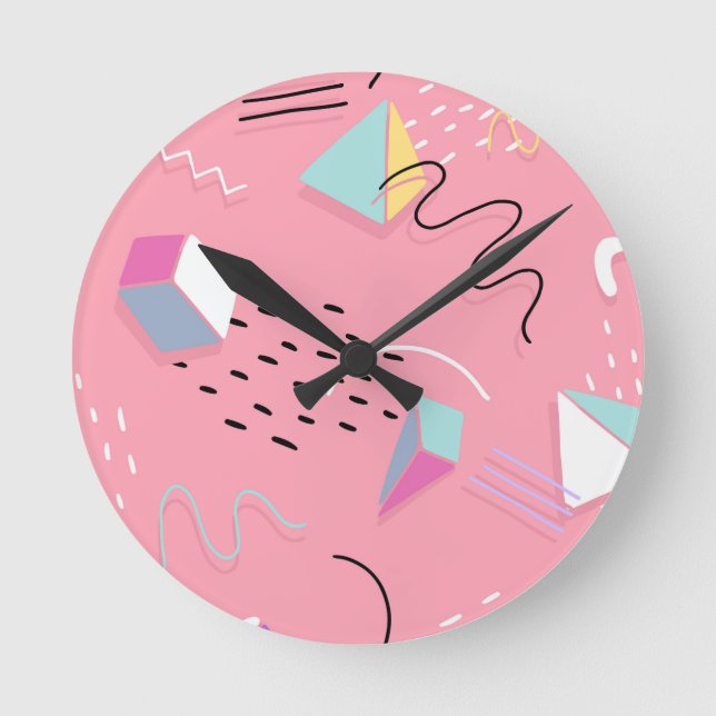 Horloge Ronde Fun Pink 1990 (Recto)