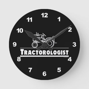 Horloge Ronde Funny Tractor