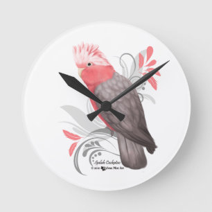 Horloge Ronde Galah Cockatoo