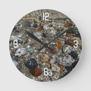 Horloge Ronde Galets de granit dans le lac Tenaya à Yosemite