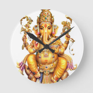 HORLOGE RONDE GANESH AURA