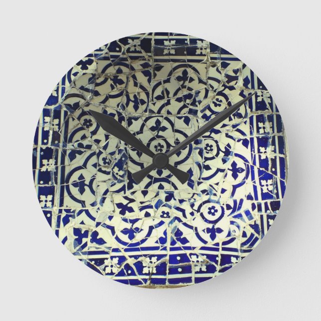 Horloge Ronde Gaudi's Park Guell Mosaic Tiles Barcelona (Recto)